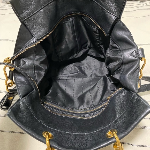 MARC by Marc Jacobs Black Leather Satchel Handbag - Picture 8 of 11